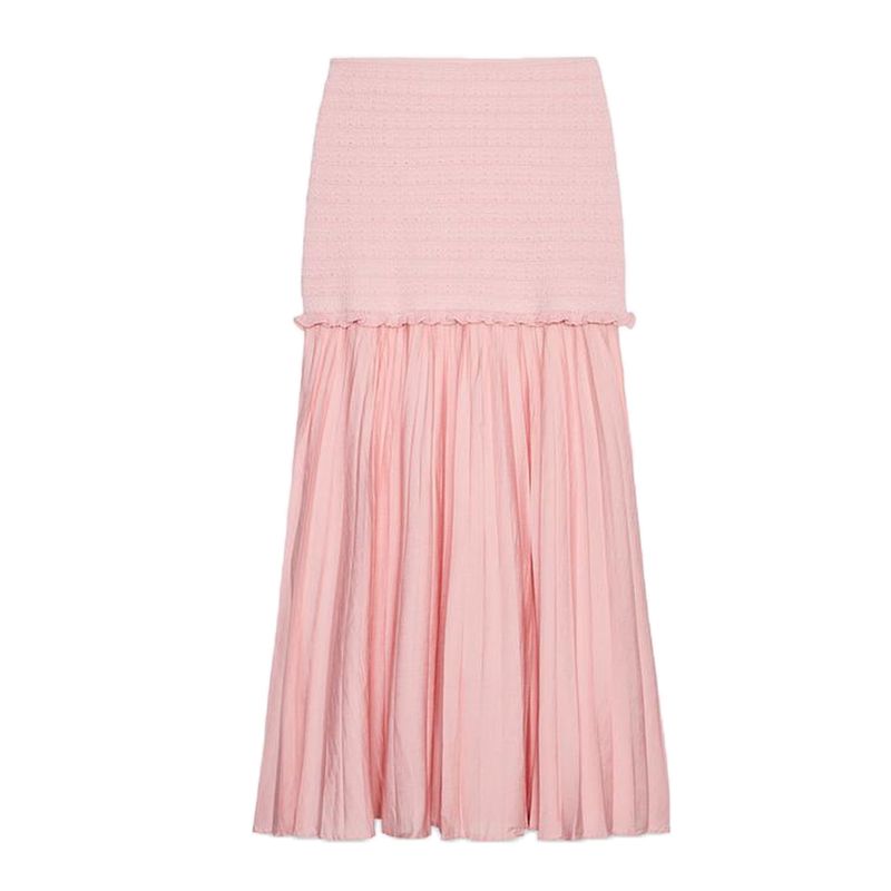 Laminated Decoration Knitting Outwear 4192041 Tube Top Tops 4192043 Patchwork Knitted Dress 4192042