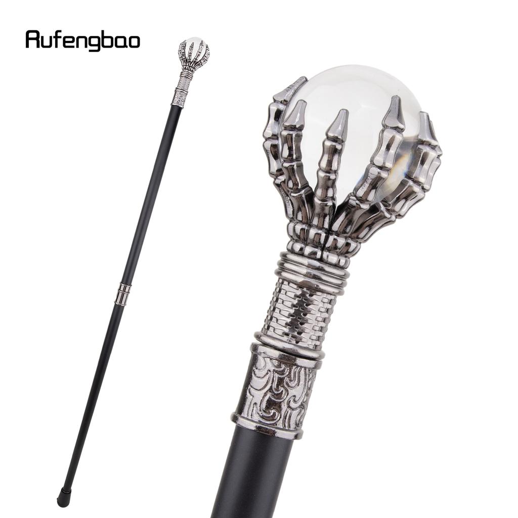 Transparent Glass Ball Steampunk Walking Cane Fashion Decorative Walking Stick Gentleman Luxury Crosier Knob Walking Stick 93cm