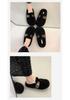 Women's Fluffy Korean Style Slip-on Thick Sole Cotton Slippers 2025 - Winter Collection