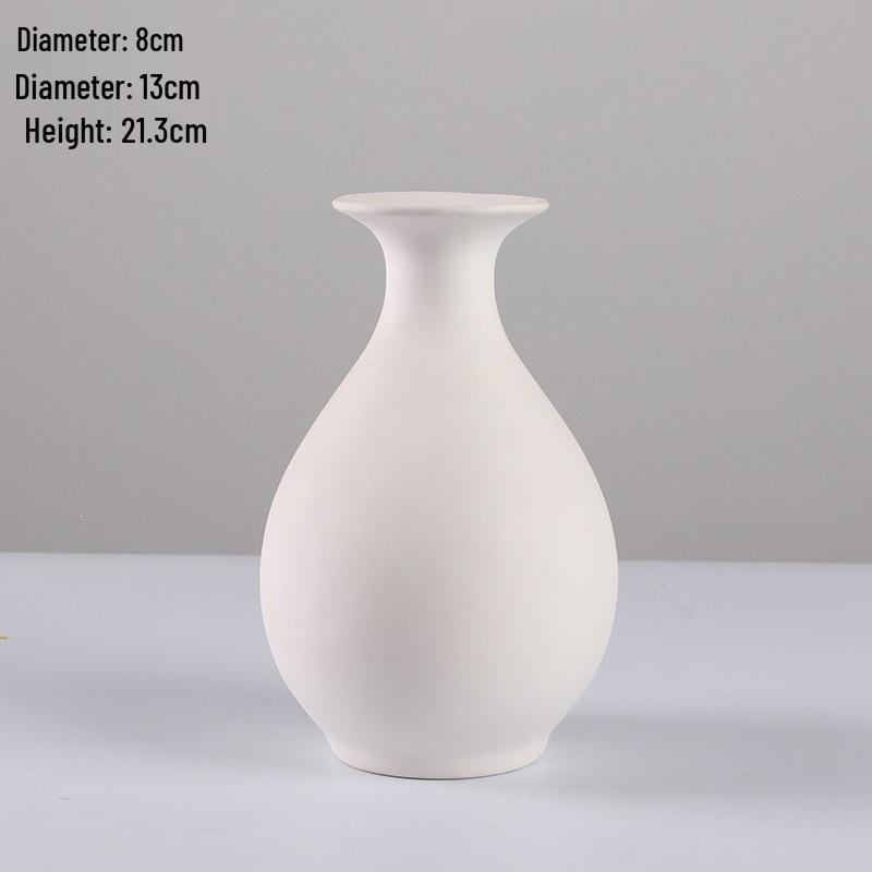 Handmade Ceramic Vase for Water Marbling and DIY Painting Activities