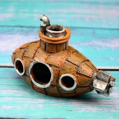 Aquarium Landscaping Decoration Simulation Submarine Resin Breeding Hole Aquarium Hole Fish and Shrimp Shelter Pet Supplies