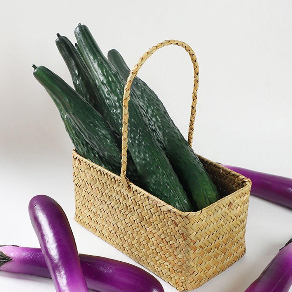 Foam Simulation Eggplants Soft Fake Vegetable Artificial Eggplants  Window Display Props