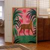 Style Wall Art Prints Canvas Painting Poster Picture For Living Room Home Decor Pink And Green Cheetah In The Jungle Matisse