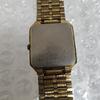 SEIKO Gold Quartz Watch Square Watch Management K26S moving [Working Condition] Men's V701-5J30