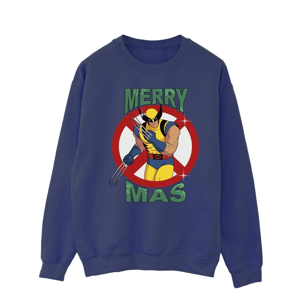 X-Men Mens Wolverine Christmas Sweatshirt