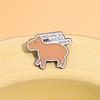 Unique Capybara Brooch Charming Animal Pin Decorative Metal Accessory For Fashion