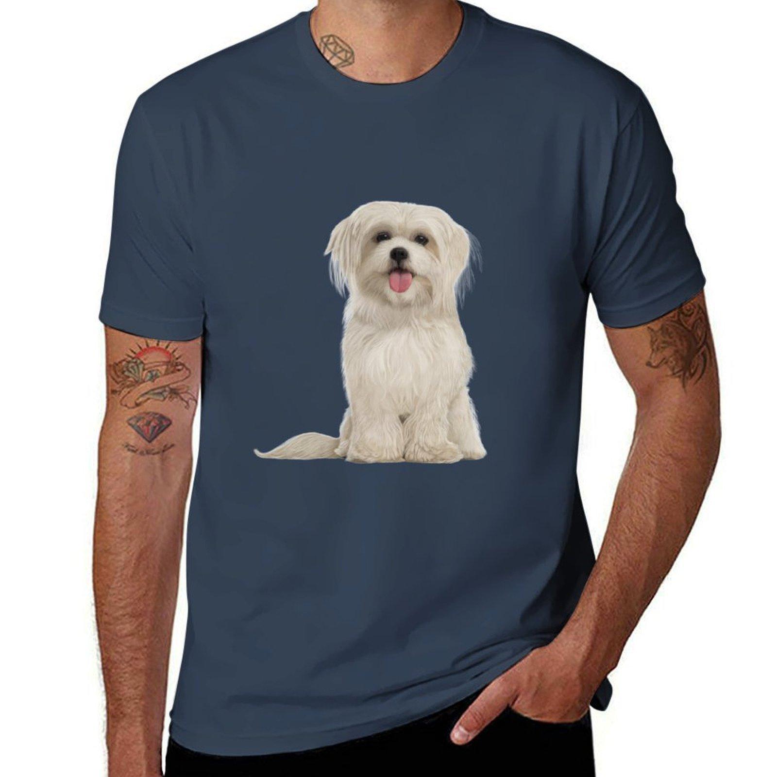 Havanese puppy TShirt Plus Size All Match Tee Shirt S