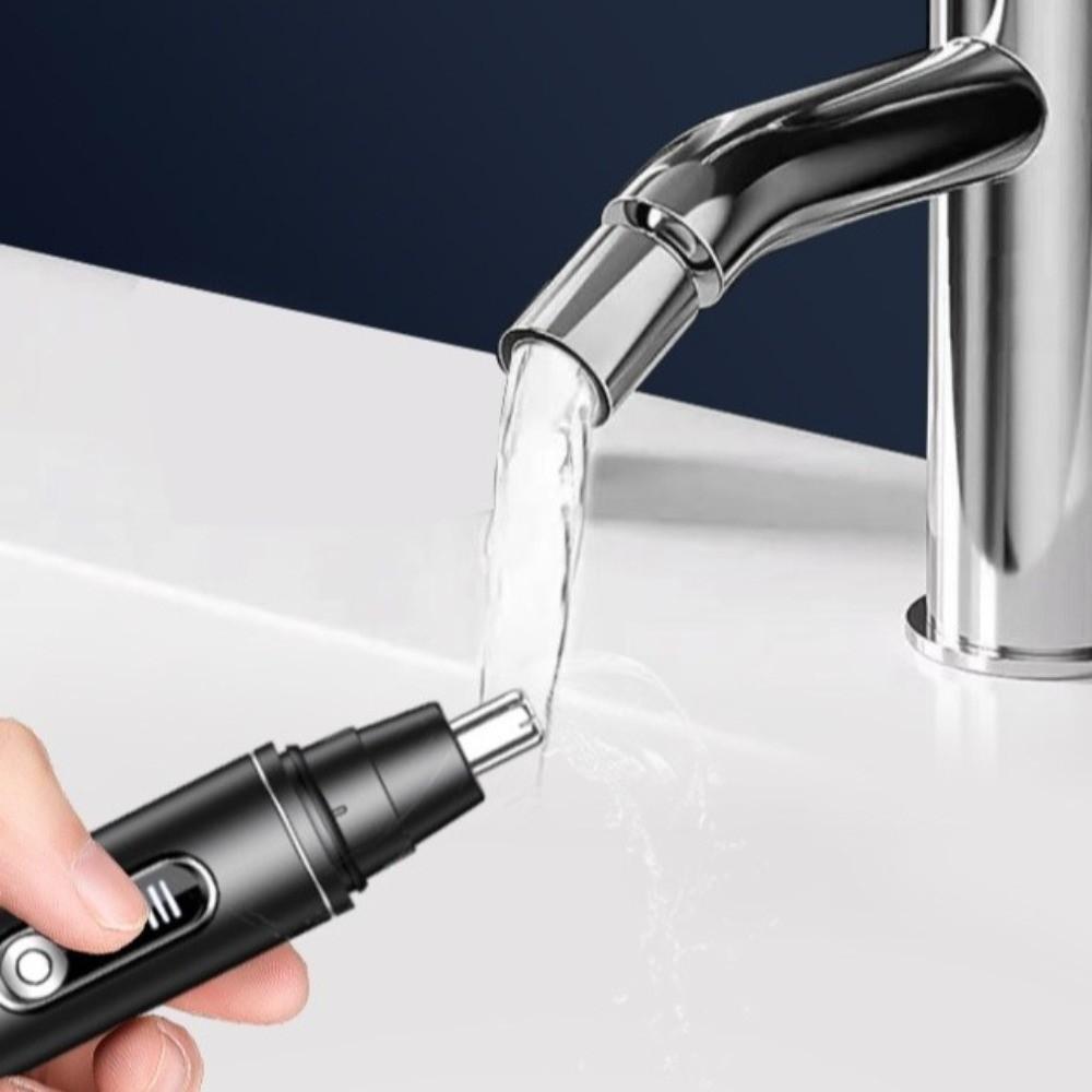 Rotary Cutter Head Electric Nose Hair Trimmer LED Digital Display Ear Face Clean Trimmer Travel