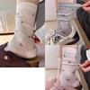 Spring Summer Thin Mesh Floral Socks Women Mid Calf Breathable Moisture Wicking Anti Odor Japanese Stacking Cotton Stockings