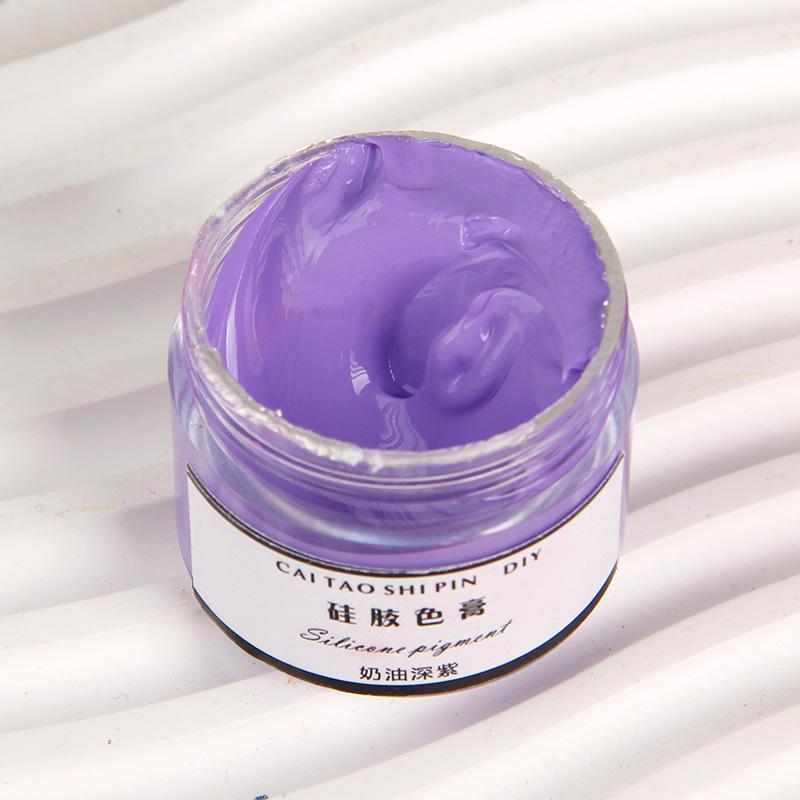 

30g Silicone Color Paste Shiny Oily Macaron Paint Manual Diy Pinching AB Silicone Coloring