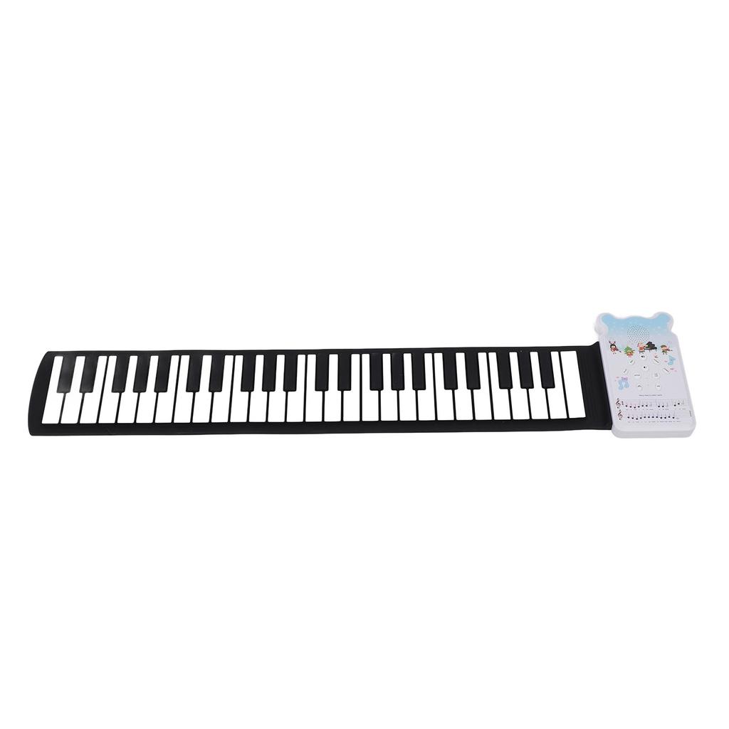 49 Keys Roll Up Piano Keyboard 8 Tones Portable Rechargeable Foldable Silicone Electronic Keyboard W