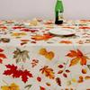 Autumn Maple Leaf Rectangle Tablecloth Table Decor Thanksgiving Waterproof Table Cloth For Wedding Party Thanksgiving Decoration