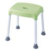 Comolife Bath Stool, 38cm, Bath Chair, Bathroom Chair, High, Green, Assembled, 4 Legs, Caregiving (Weight Capacity: Approx. 100kg)