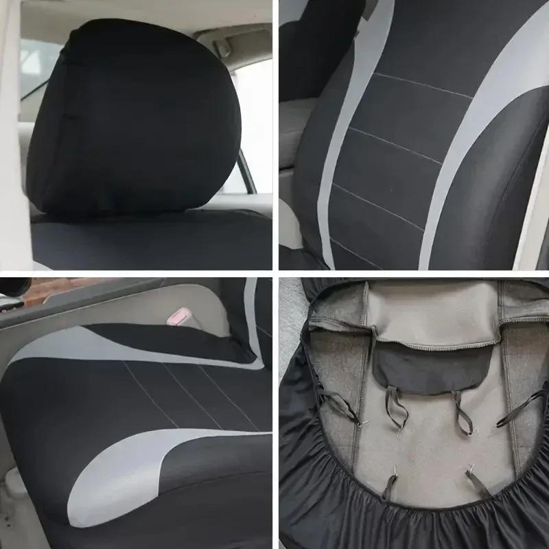 Seat Covers 9pcs Set Car Cushion Auto Accessories Seat Protect Five-Seat Universal Black Gray Blue Red