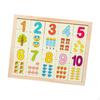 Counting Board, Matching Board Toys, Math Learning Early Educational Toy Montessori Puzzle Wooden