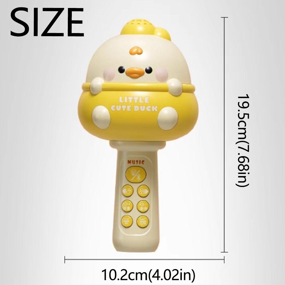 Music Cartoon Microphone Toy Cute Kid Singing Mic Creative Children Wireless Microphone  Home Use