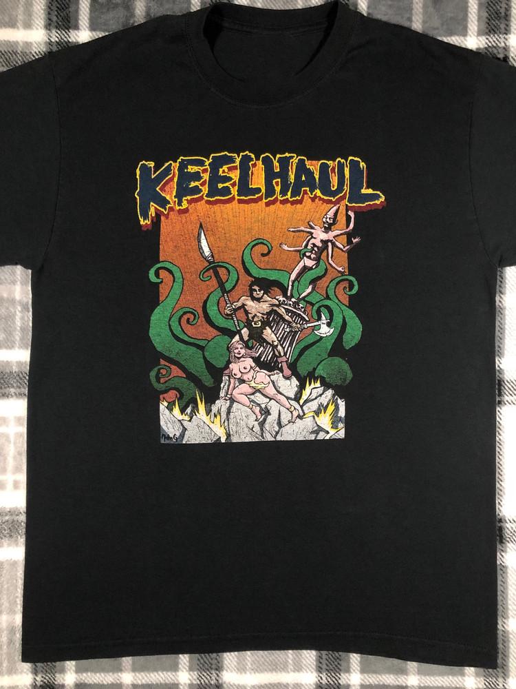 

Vtg Keelhaul Band Short Sleeve Cotton Black All Size Men Women DI263 Unisex T-Shirt L
