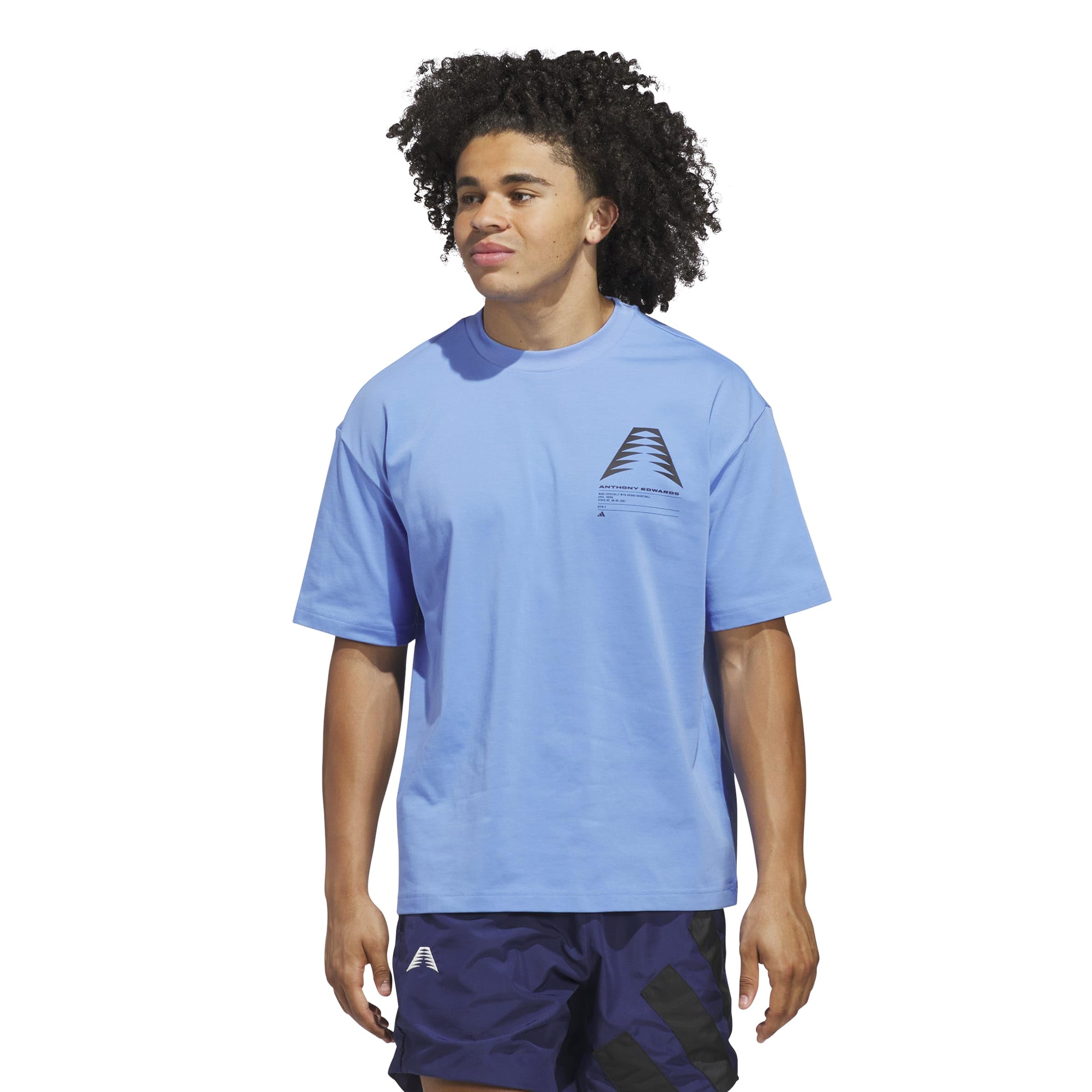 

Adidas ANTED GFX Men s Short Sleeve T-Shirt, Size 3, JUX34 Blue Fusion (JM2681), Size 3L