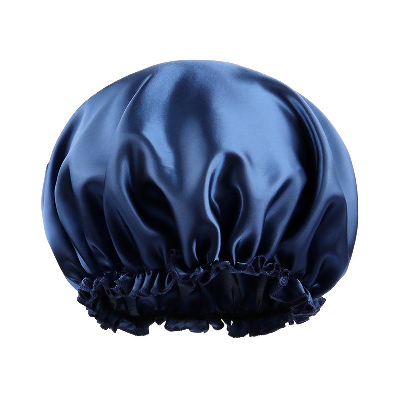 Satin Hair Caps Bonnets Elastic Band Adjust Headwear Curly Hair Cover Hat For Sleeping Women Dye the Hair Cap Styling Accessory