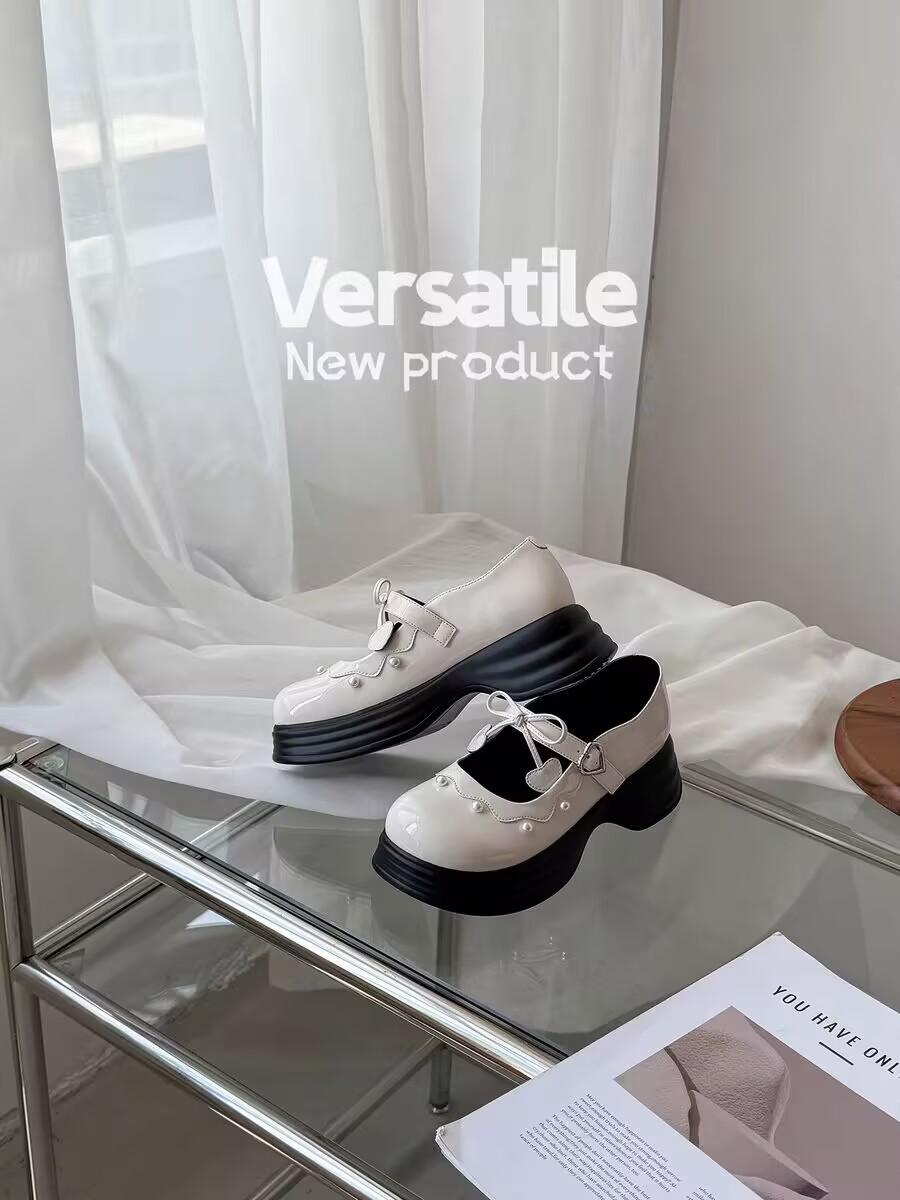 

Трендовый и простой в носке 2025! Соль и сладость~ Лолита ретро Мэри Джейн женские туфли пустая платформа маффин маленькие кожаные туфли женские 40