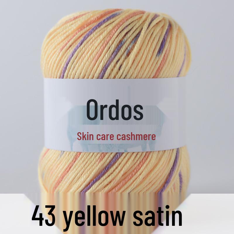 Genuine Baby Cashmere Yarn: Hand-Knitted Scarf for Infants & Toddlers, Medium Thick Milk Cotton for Crochet.