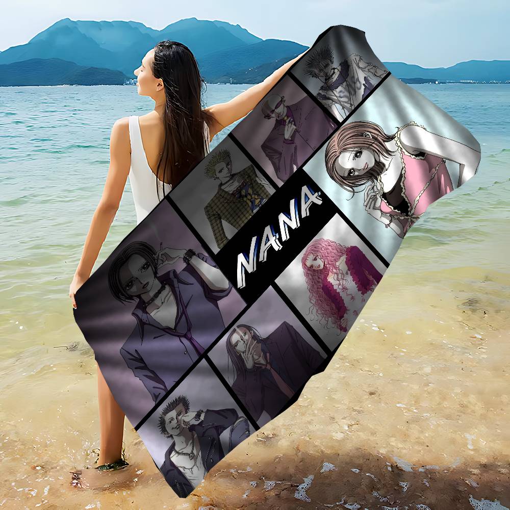 Nana Osaki Anime Microfiber Printed Beach Towel Mountain Climbing Yoga Beach Swimming Running Absorbent Soft Towel