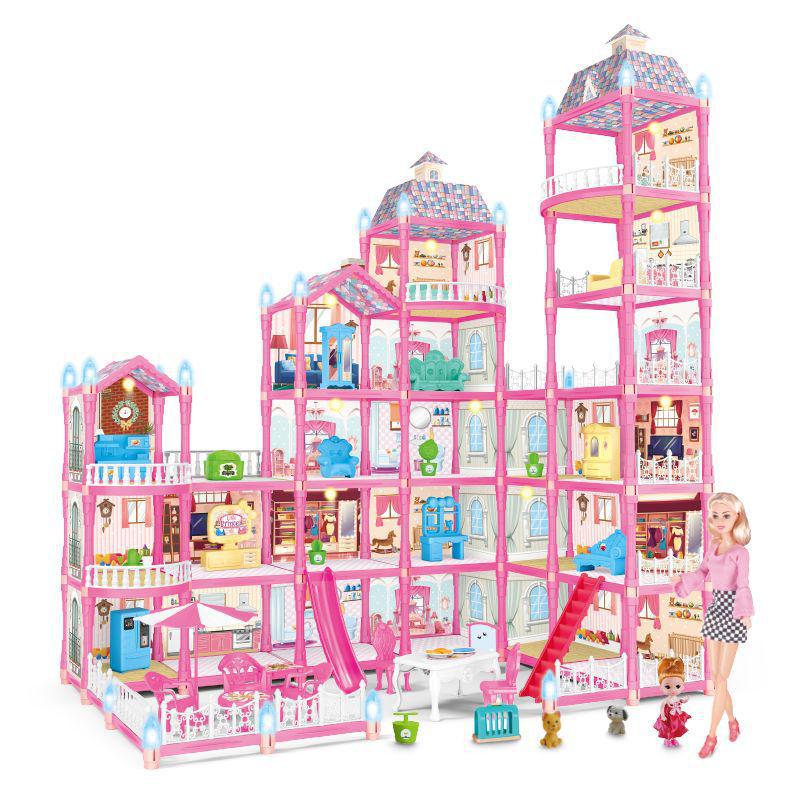 

Princess Castle Dollhouse Building Blocks - Cross-Border Girl s Playset