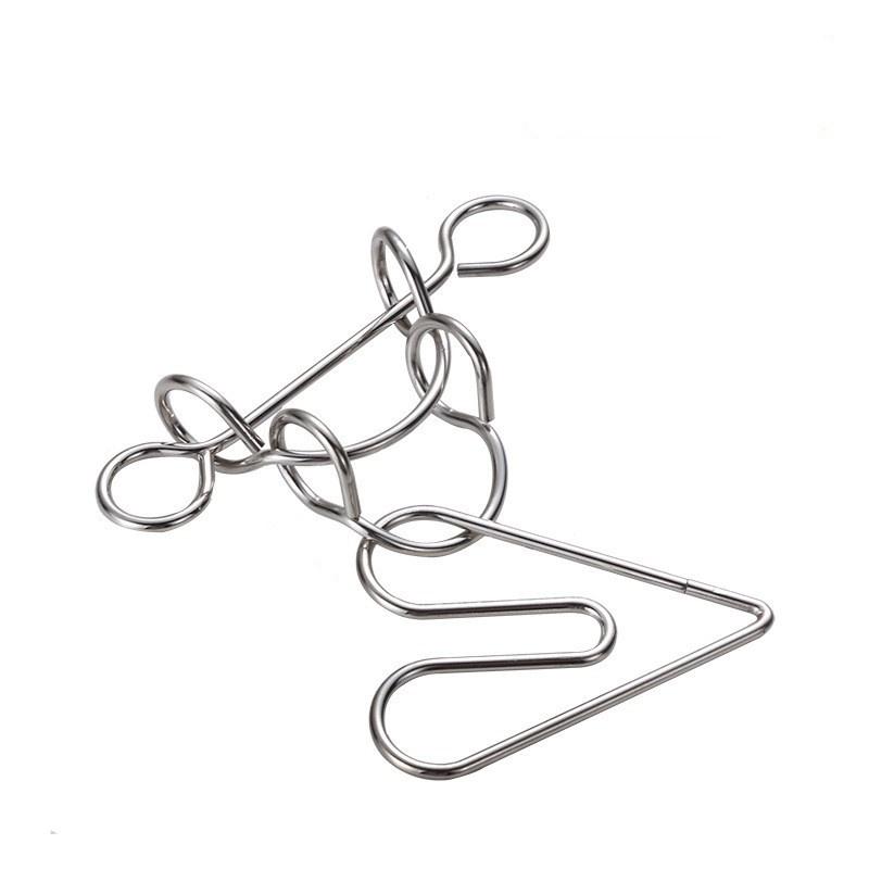 Nine-ring Puzzle Toys with High Difficulty To Untie The Rings, Loop-shaped Ring Intelligence Toy To Untie The Rings