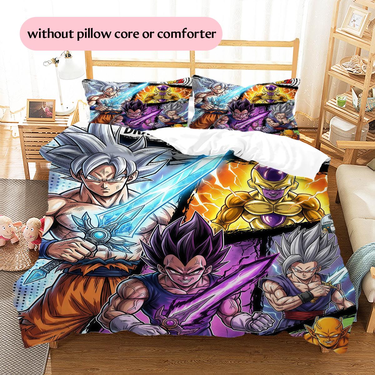 

Spliced Dragon Ball Pattern Bedding Quilt Set Home Decoration Gift (1 * duvet cover + 2 * pillowcase without core) 135x200cm