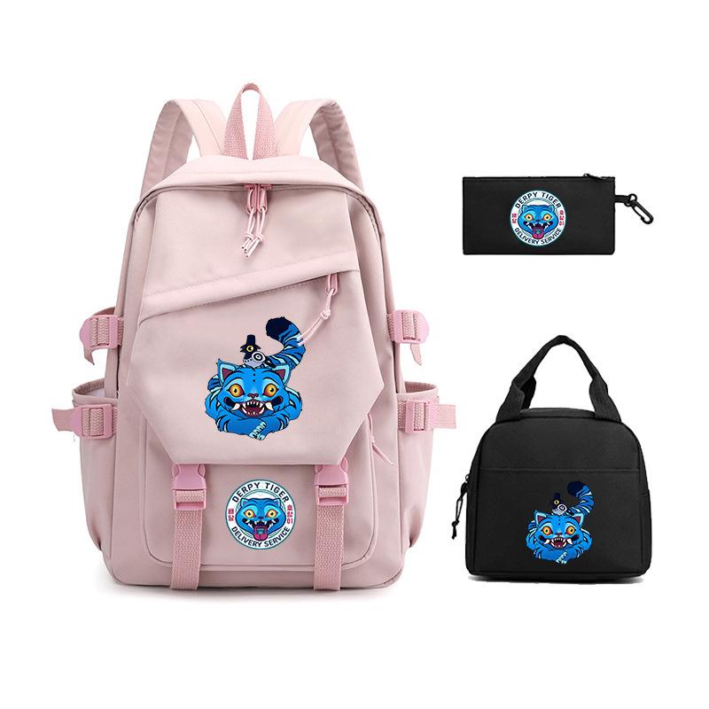 Demon Hunter Girl Group has the same peripheral cartoon printing children's backpack lightweight primary and secondary school schoolbag