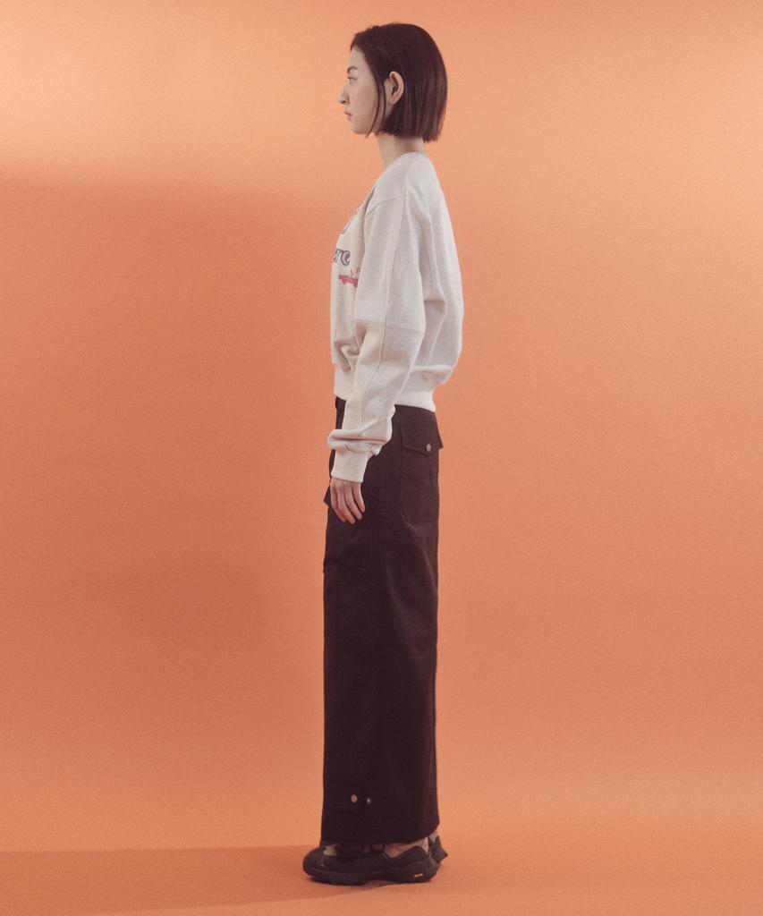 Mayol Utility Out-Pocket Long Skirt_Black