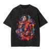 Streetwear Washed T Shirt M-Michael J-Jackson Thriller Vintage MJ Cotton T-Shirts Fashion Tee Shirt for Men Beach Casual Tees
