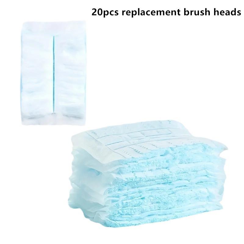 Non-Scratch Electrostatic Dust Duster 360° Set with 10/20/30Pcs Disposable Heads for Fragile Ornament Dust Cleaning