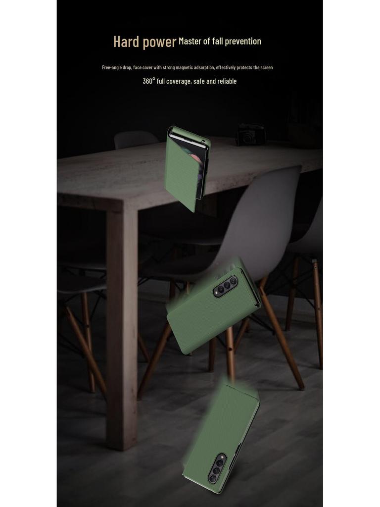 Samsung Z Fold Serie Hülle: Kohlefasertextur mit Kevlarleder, Vollständige Abdeckung für Z Fold 4, 6 und 7