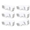 6PCS Plastic Wall Mounted Glasses Storage Case Easy Installation Eyewear Organizing Holder for Sunglasses Display