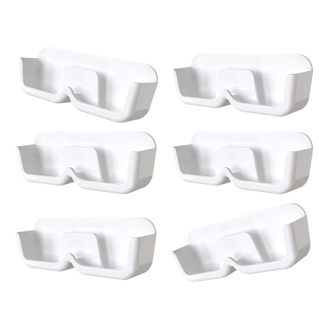 6PCS Plastic Wall Mounted Glasses Storage Case Easy Installation Eyewear Organizing Holder for Sunglasses Display