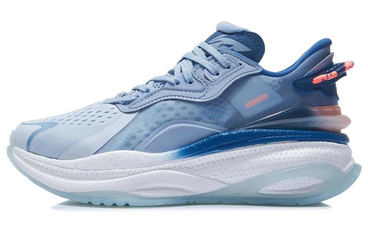 Li Ning Exceed 5 Модные Амортизирующие Низкие Беговые Кроссовки Женские Небесно-Голубые AGLR046-1 36