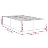 VidaXL Bed Frames Without Mattress Cream 120x200 Cm Fabric 3284727