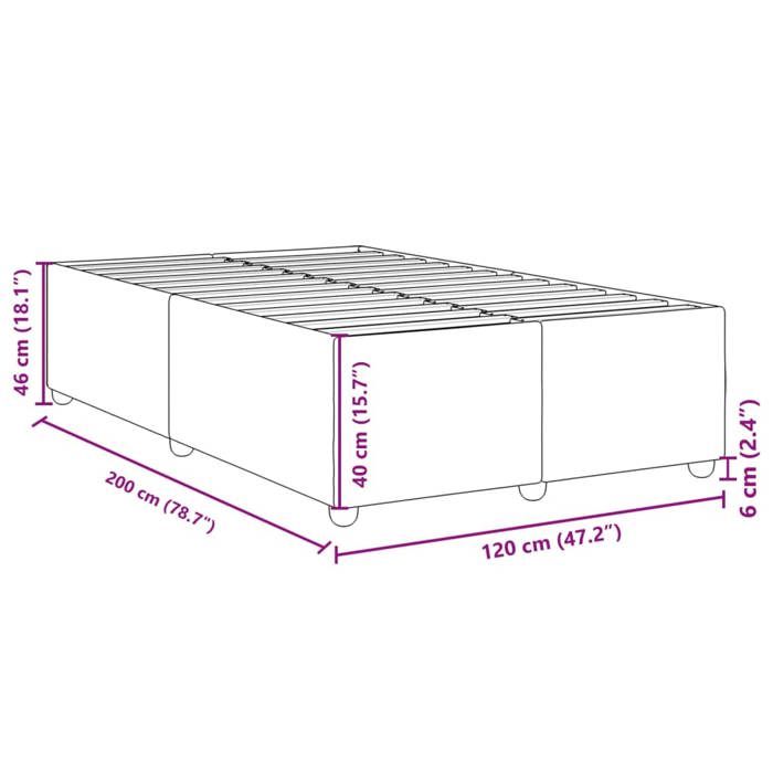 VidaXL Bed Frames Without Mattress Cream 120x200 Cm Fabric 3284727
