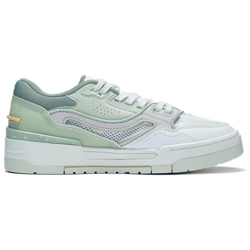 Li Ning 001 Btc Prm Non-Slip Wear-Resistant Low-Top Skate Shoes Women Skate Shoes Aqua White AGCT068-2