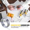 Aluminum Craft Wire Silver Color Bendable Craft Wire Craft Supplies Metal Wire for Doll Skeletons Sculptures Car Bicycles Models