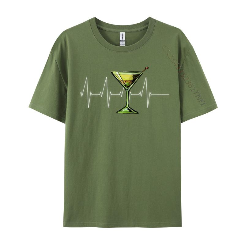 Dirty Martini Heartbeat Comics Family Top T-Shirts Summer Tops T Shirt For Men Graphic Pure Cotton Print T Shirts Drop Shipping