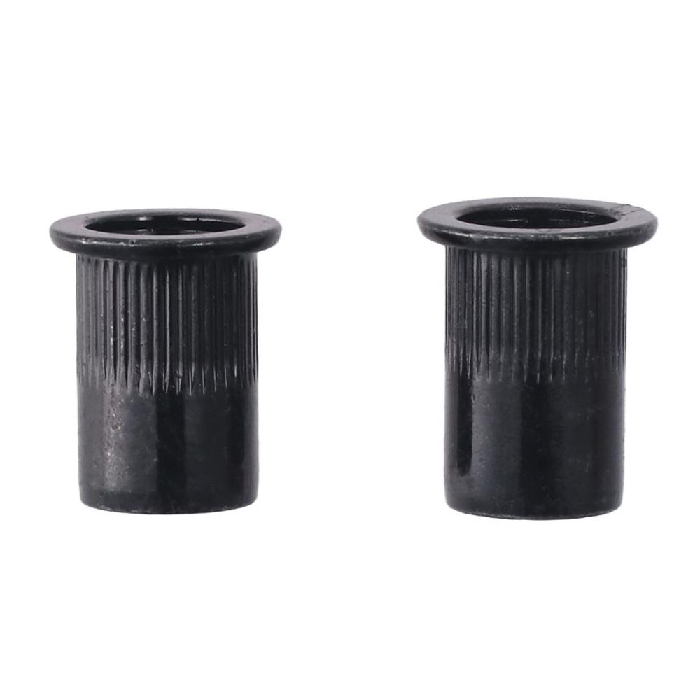 20Pcs M3 M4 M5 M6 M8 M10 M12 Rivet Nuts Carbon Steel Zinc-Plated Flat Head Insert Rivnuts