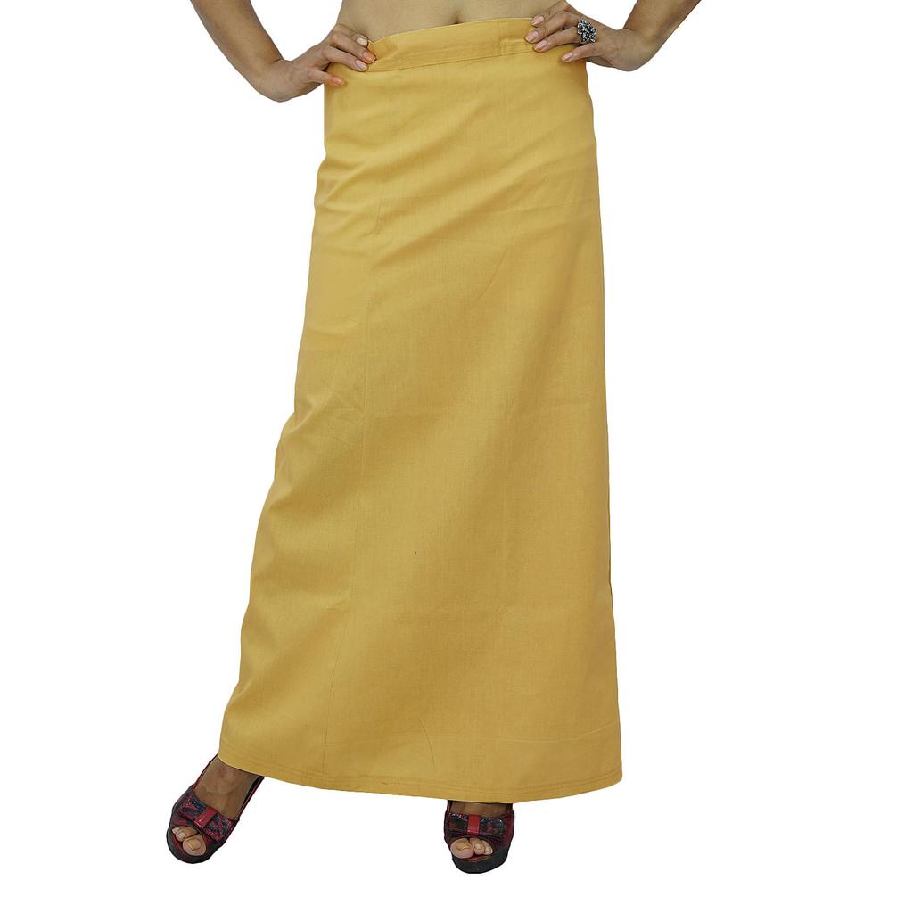Inskirt Lining For Sari Ethnic Indian Ready-made Solid Cotton Petticoat