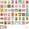 50Pcs/Set Pink Christmas Stamp Series 02 Stickers DIY Fashion Waterproof Doodle Decals Stickers