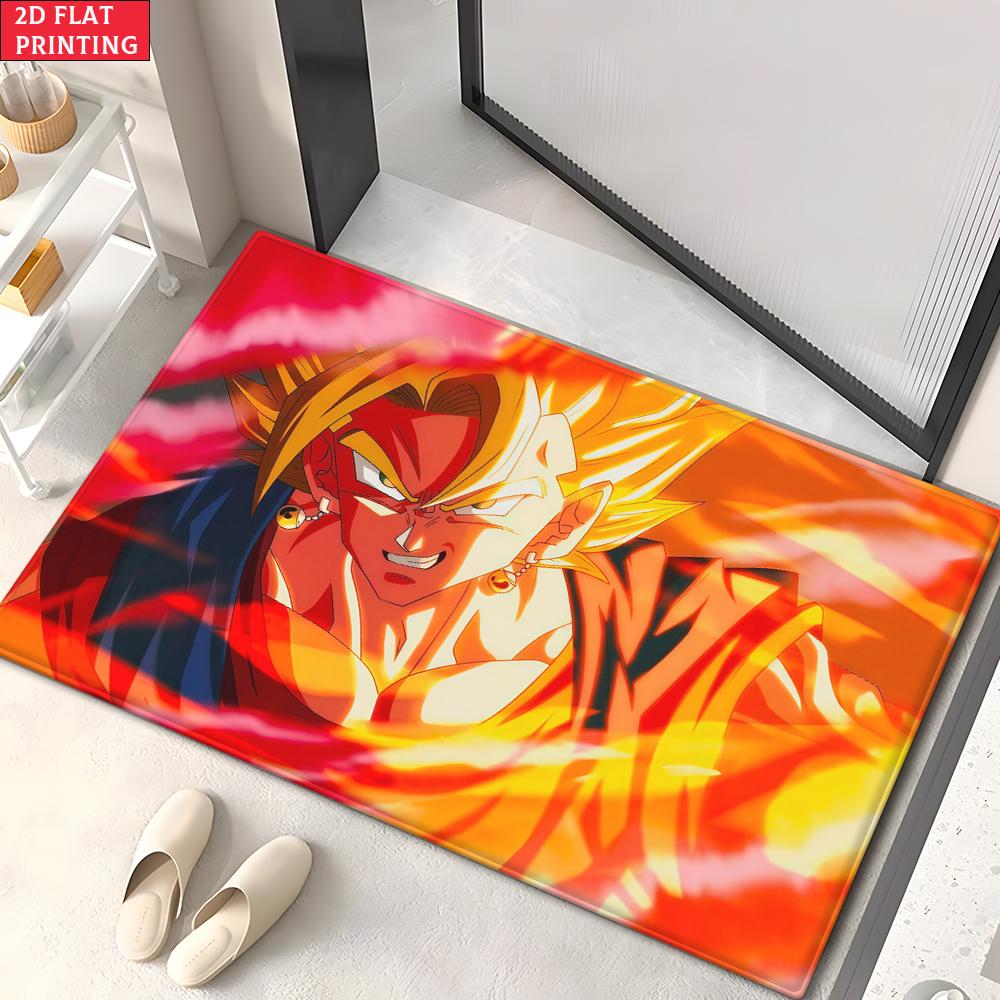 Anime Martial Arts Tournament Doormat,2D Print Absorbent Floor Mat,Entrance Rug for Bathroom Living Room Kitchen Home Decor Gift
