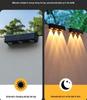 Waterproof Solar Wall Lamp: Outdoor Courtyard Light with Automatic Induction and Decorative Night Illumination.