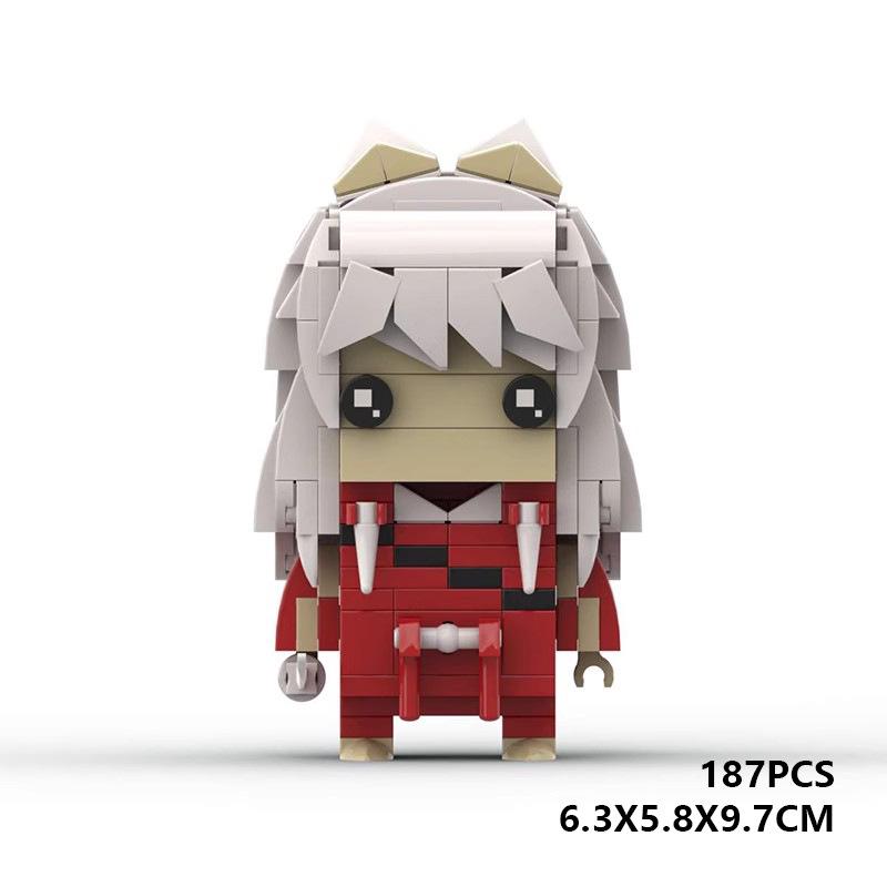 Building Block Compatible, Platycodon Killing Pills Assembled Square Head Boy Creative Puzzle Animation Character Model Ornament