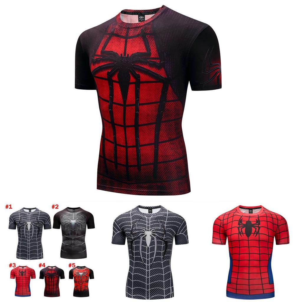 Stylish Spider-man Short Sleeve Sport Shirt For Men With Premium Quality Fabric