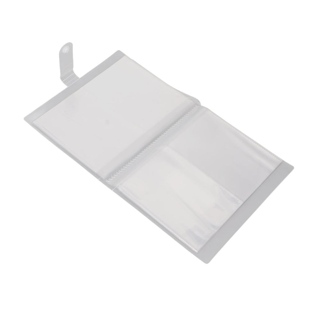 80 Slots Nail Art Sticker Storage Book Large Capacity Frosted Transparent Empty Nail Art Sticker Photo Album